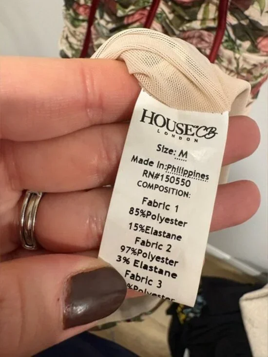 HOUSE OF CB - SABLE -Vintage Floral Ruched Corset Dress - Picture 12 of 12